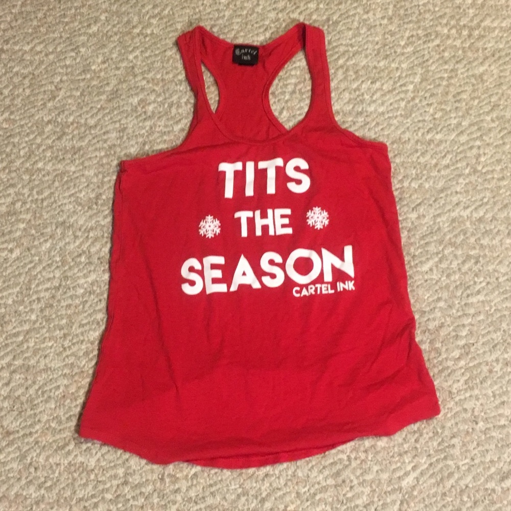 Naughty Christmas tank top